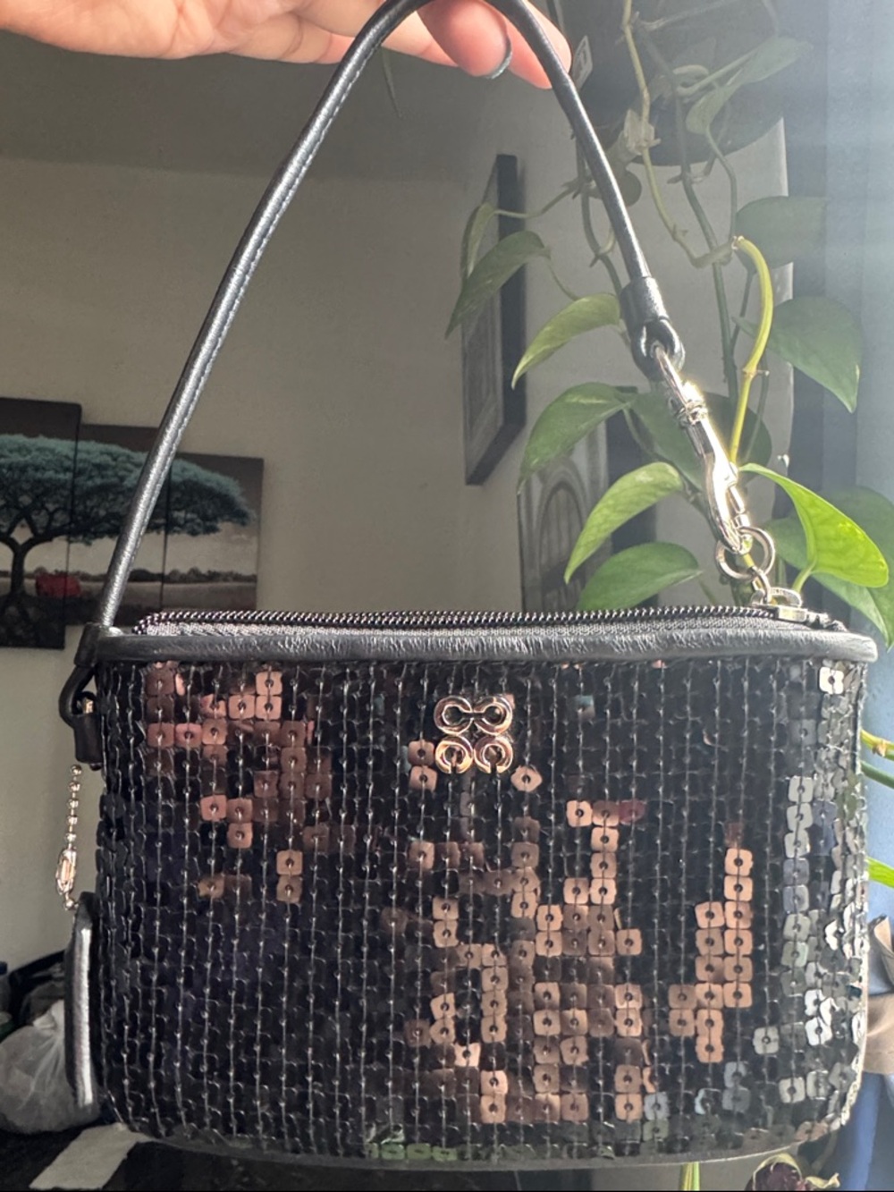 Coach Sequined wristlet